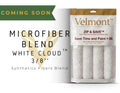 Microfiber Blend - White Cloud 3/8'' (Count of 4)