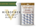 Microfiber - Anti-Drip Blue 3/8'' (Count of 4)