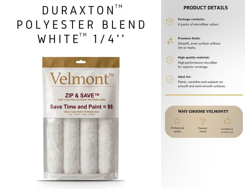 Duraxton Polyester Blend - White 1/4"