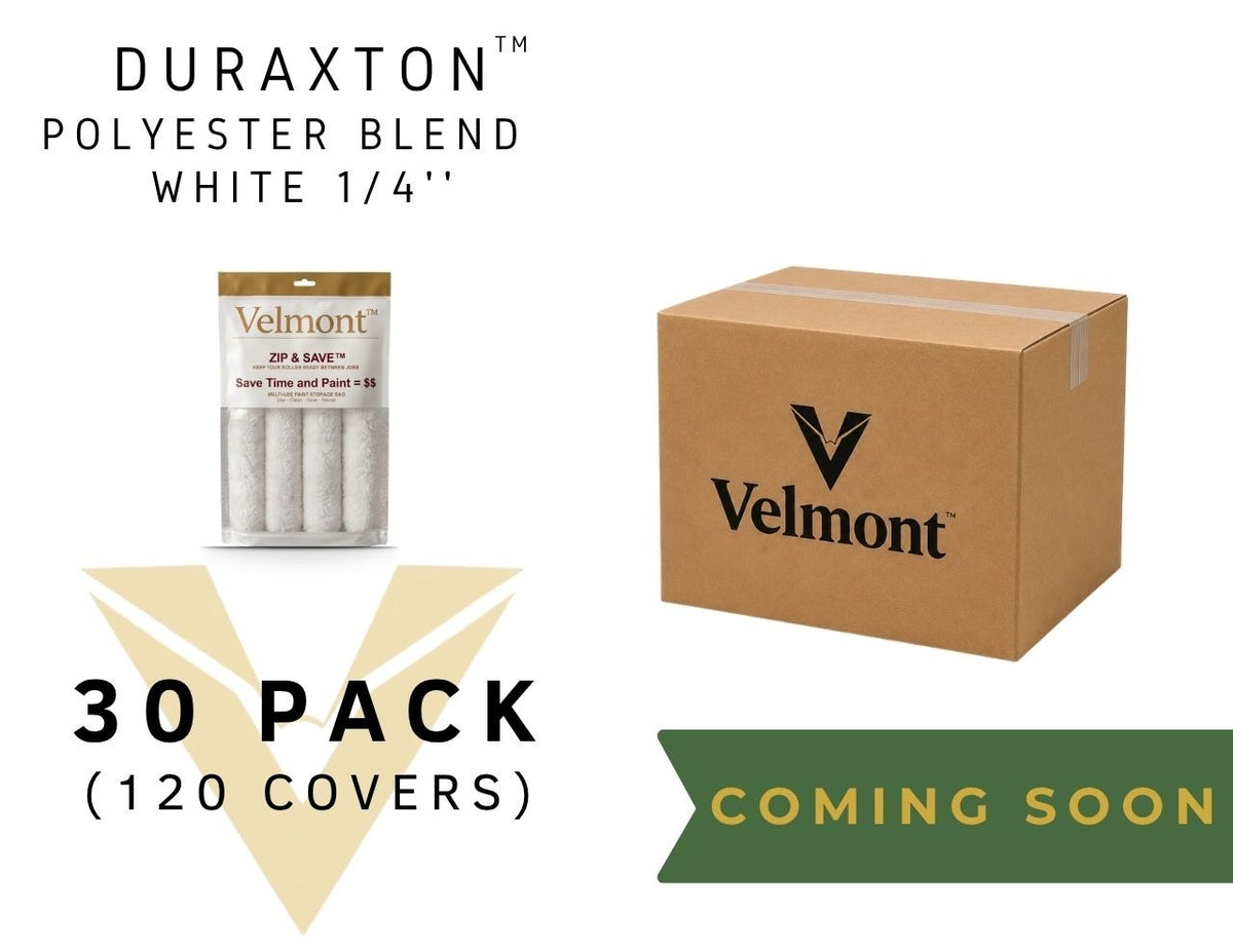 Duraxton Polyester Blend - White 1/4'' - 30 Pack (120 Covers)