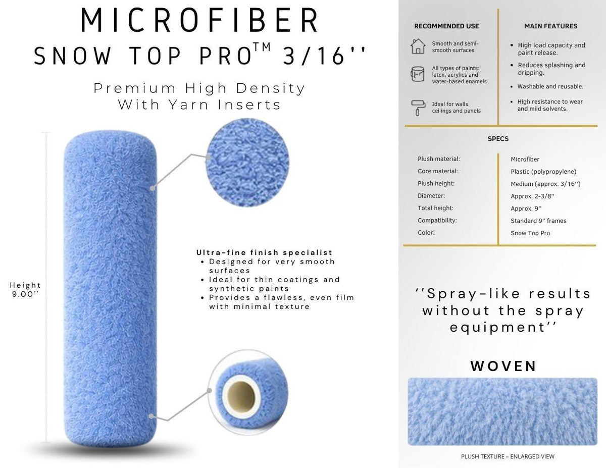 Microfiber - Snow Top Pro 3/16"