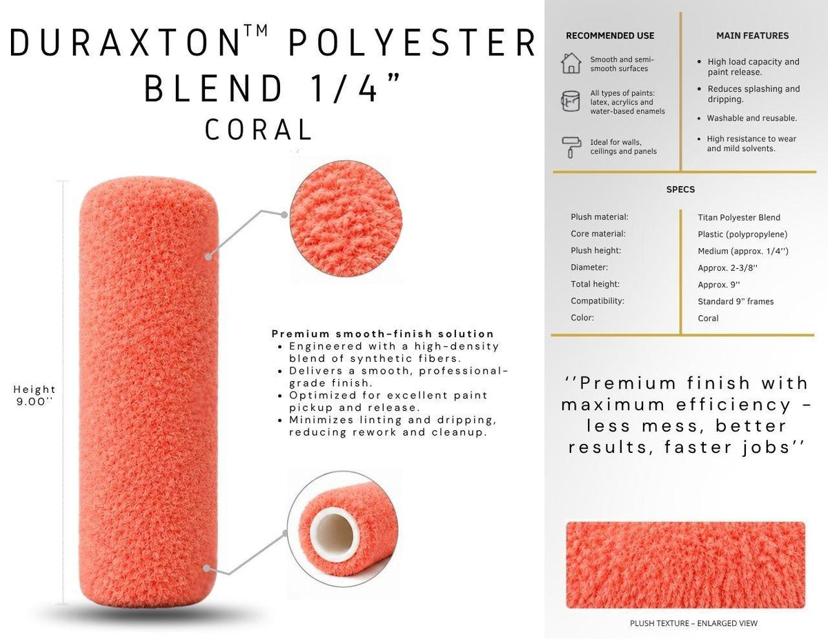 Duraxton Polyester Blend - Coral 1/4"